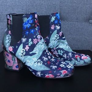 Indigo Rd. Boots | Embroidered Floral Heels